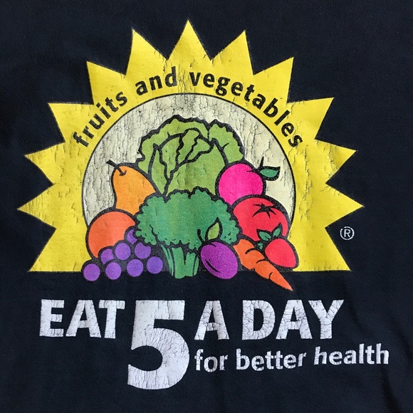 Vintage 90’s Fruits & Veggies Tee Shirt - Picture 2 of 4